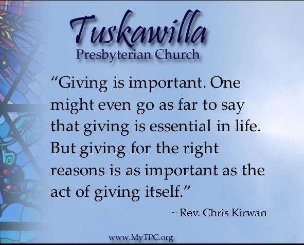 Giving is important. One might even go as far to say that giving is essential in life. But giving for the right reasons is as important as the act of giving itself.